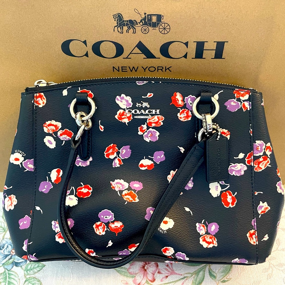 Coach Triple Compartment Purse with Crossbody strap